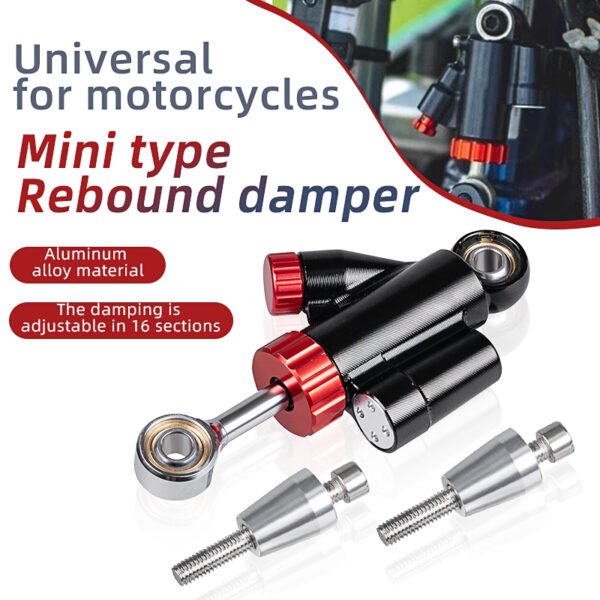 Motorcycle Universal Motorcycle Steering Damper Stabilizer Fit for Yamaha YZF R1／R3／R6／R15／R125／R25 FZ1 FZ8 FZ09 MT09 GSXR 600 750 1000 GSX1300R CBR600RR 1000RR CB400 CB1000 ZX6R ZX14R